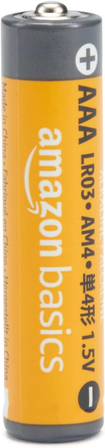 Amazon Basics AAA Long-Lasting Alkaline Batteries, 36-Count, 1.5 Volt, Reliable Performance, 10-Year Shelf Life, Emergency Storage