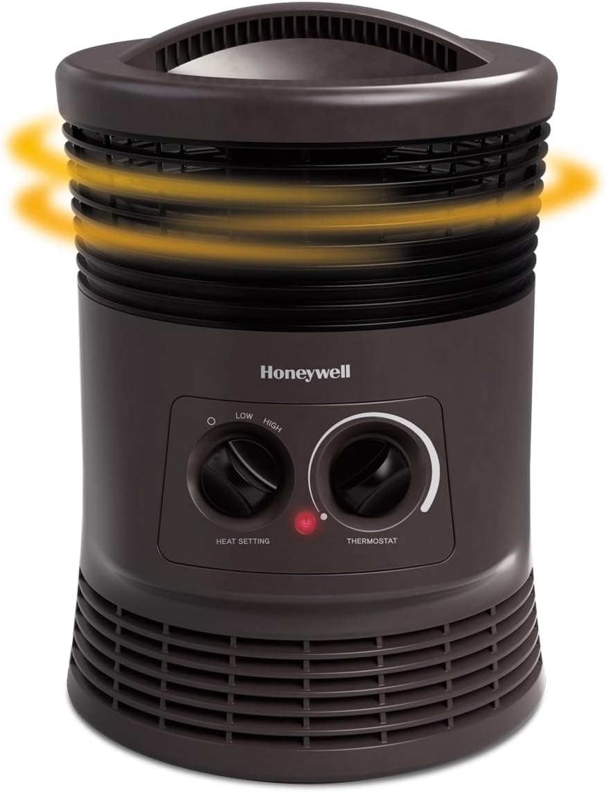 Honeywell HHF360V 360 Degree Surround Fan Forced Heater with Surround Heat...