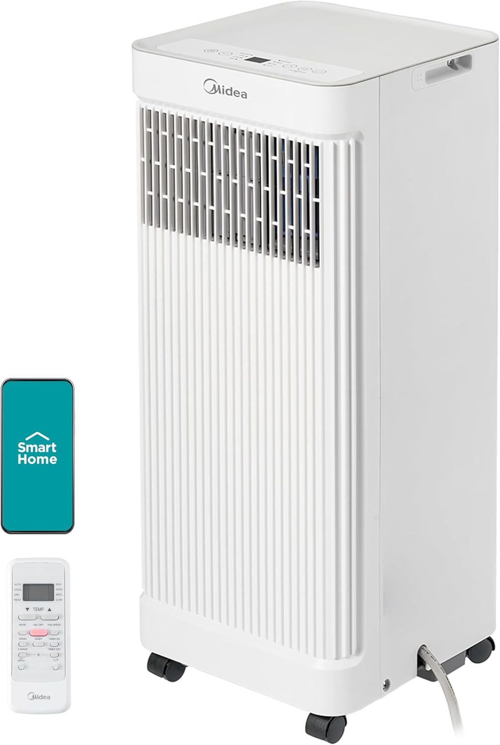 Midea 8,500 BTU ASHRAE Portable Air Conditioner, Cools up to 150 Sq. Ft.