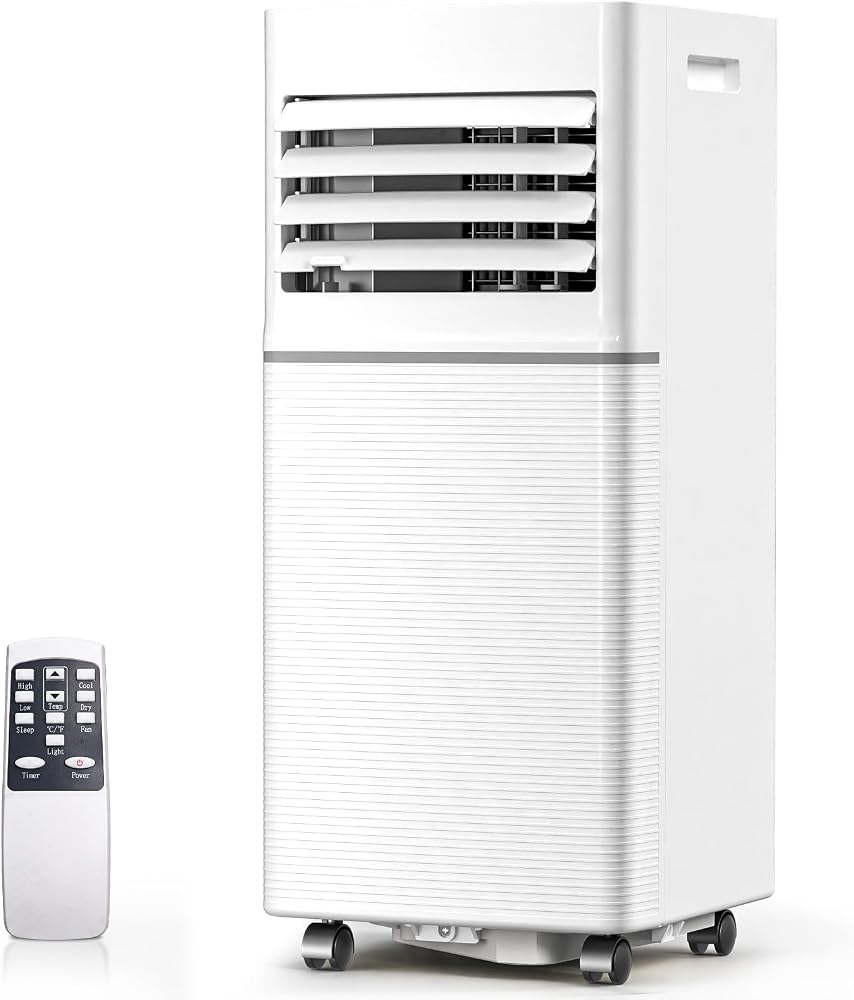 Antarctic Star Portable Air Conditioners, 8000 BTU | Portable AC Unit with Fan/Dehumidifier/Sleep Modes, Cools up to 350 Sq.Ft, 24H Timer, Remote Control for Bedroom, Living Room