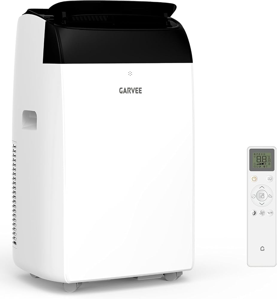 Garvee 14,000 BTU AC Unit, 3-in-1 Portable Air Conditioner | with Cooling, Dehumidifier & Fan for Rooms up to 750 sq.ft, Remote Control, Sleep Mode, 24 H Timer & Window Kit